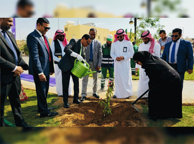 Embassy of Sri Lanka in Riyadh launches a tree planting initiative to commemorate 50th anniversary of diplomatic relations 