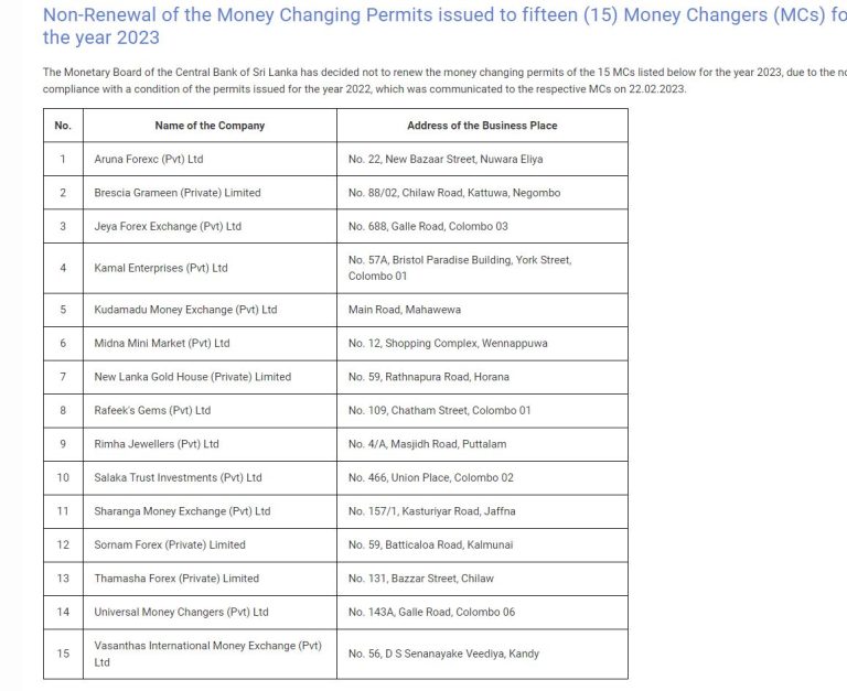 Non Renewal Money