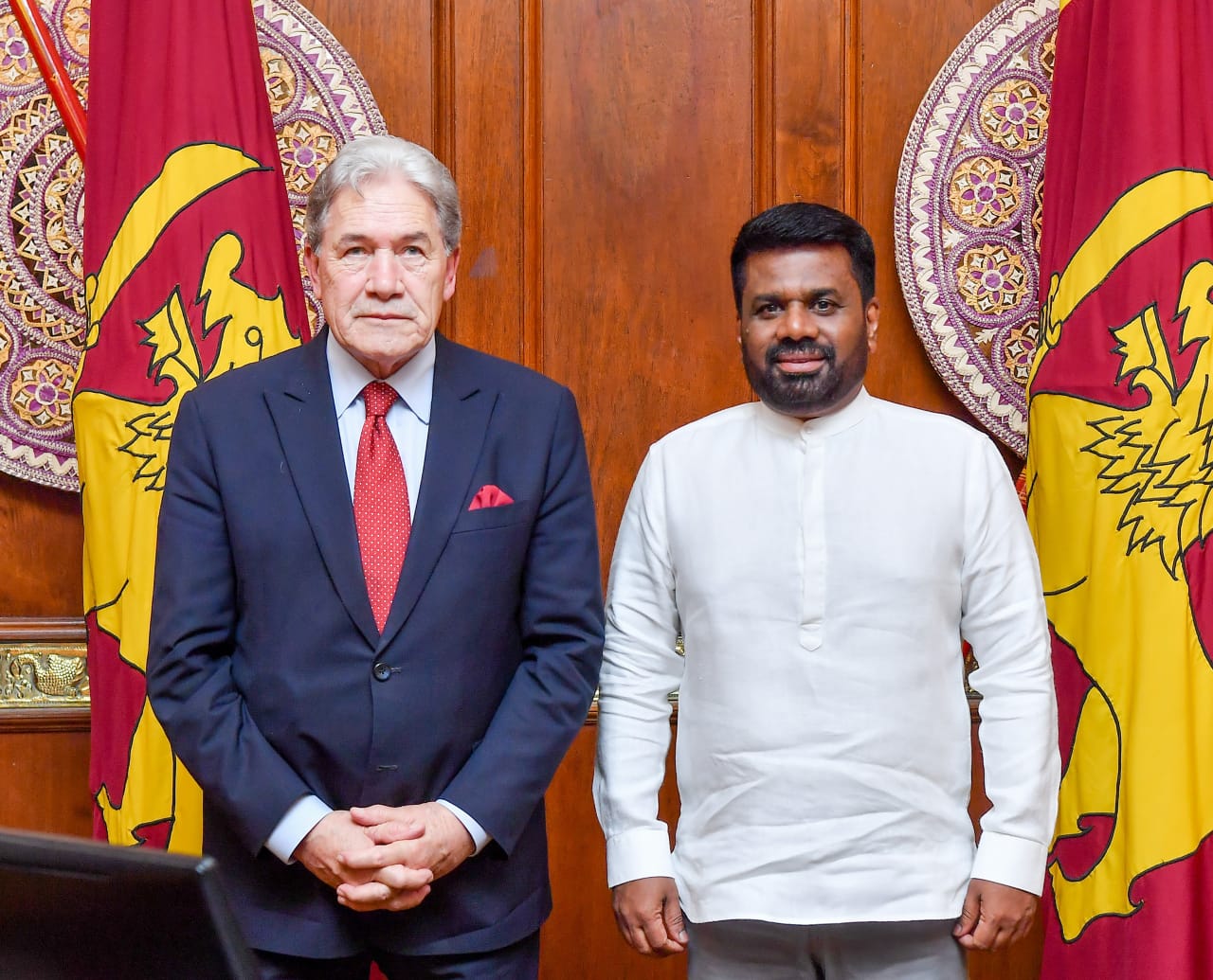 President Anura Kumara Disanayake Meets with New Zealand Deputy Prime Minister Winston Peters